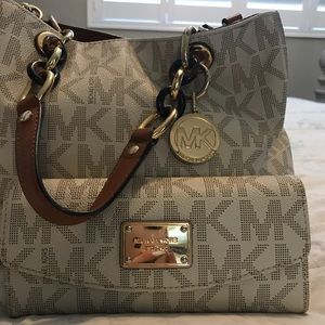 Michael Kors purse AND matching wallet